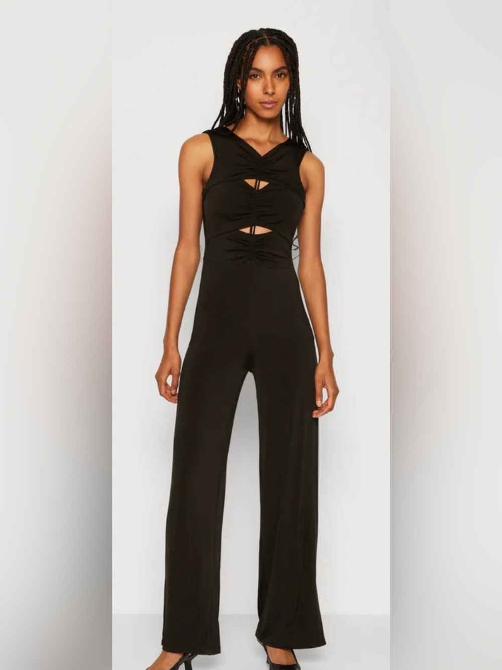 White Fox Boutique In The Spotlight Jumpsuit - Black